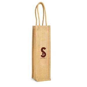 Bordeaux Jute Wine Bag