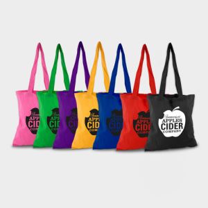 Coloured Cotton Shopper Bags
