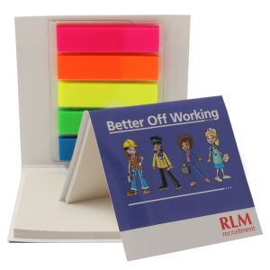 Sticky notes with index markers