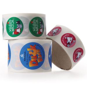 Paper Stickers on Rolls