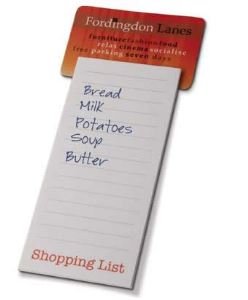 Magnet with Shopping list Pad